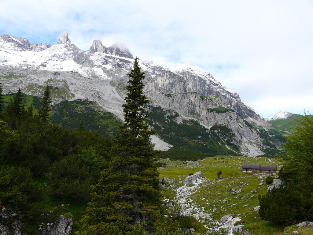 das Panorama von der Lindauer Hütte zum Schweizer Tor